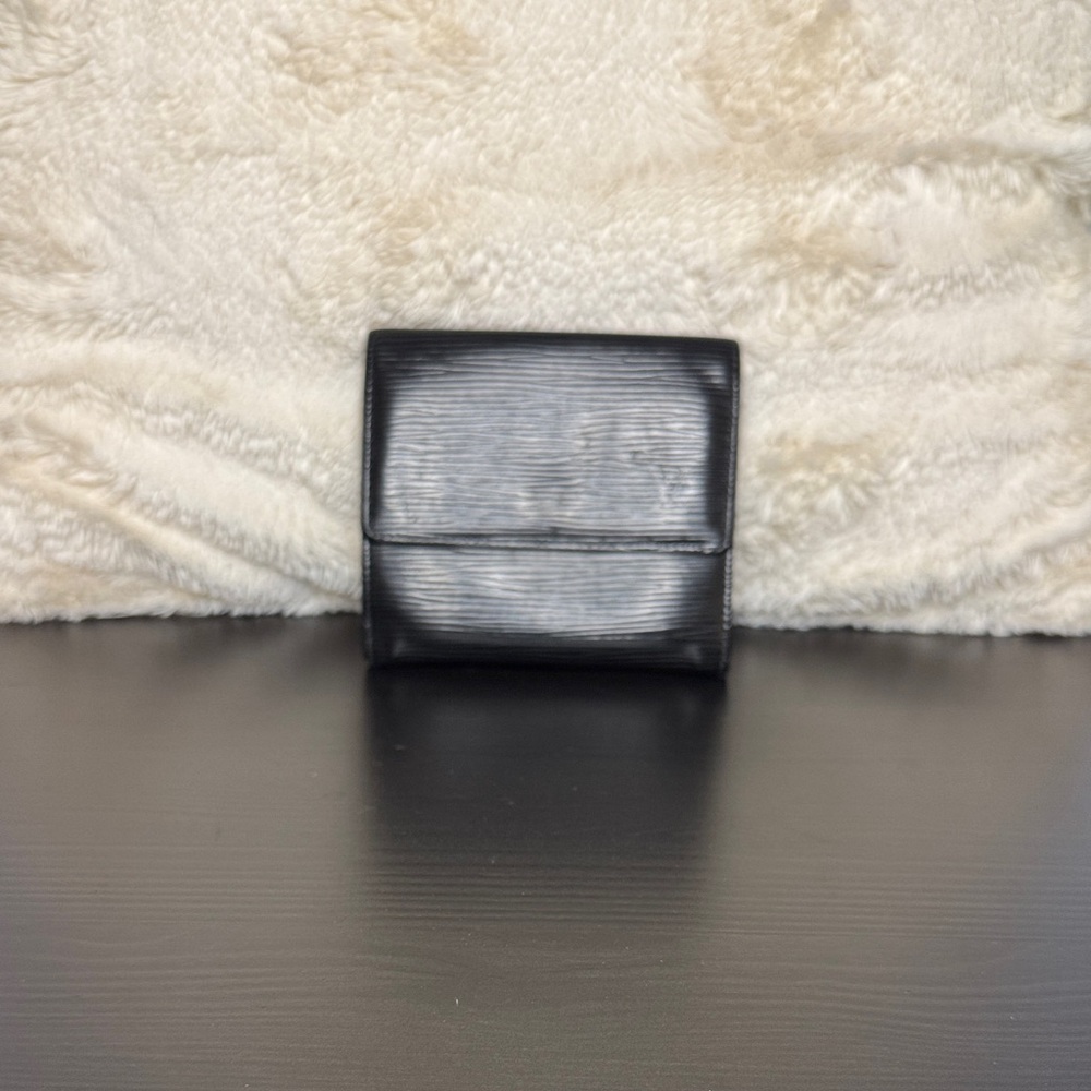 Louis Vuitton Epi Black Tri-Fold Wallet